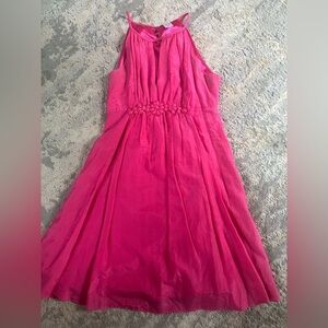 Vintage Esley Pink Sleeveless Girl’s Dress Cotton and Silk Loveliness!